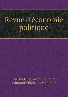 Book cover for Revue D'Economie Politique