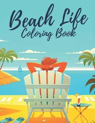 Book cover for Beach Life Coloring book