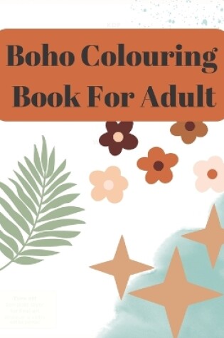 Cover of Boho Coloring book for adults