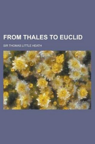 Cover of From Thales to Euclid