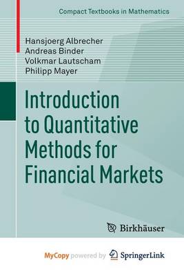 Cover of Introduction to Quantitative Methods for Financial Markets