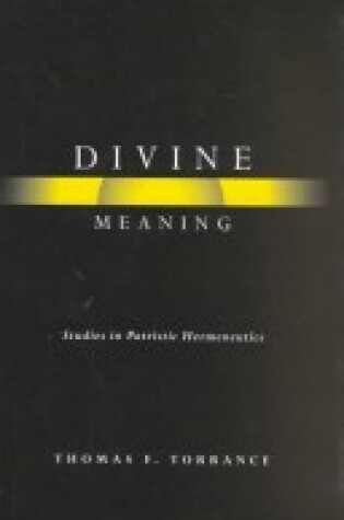 Cover of Divine Meaning