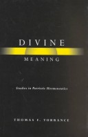Book cover for Divine Meaning