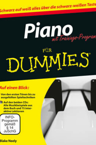 Cover of Piano mit Trainingsprogramm Fur Dummies