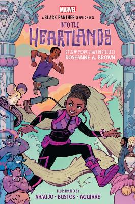 Book cover for Shuri and t'Challa: Into the Heartlands (an Original Black Panther Graphic Novel)