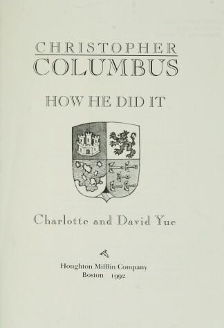 Book cover for Christopher Columbus--How He Did it