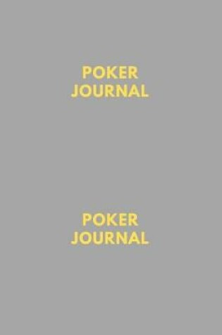 Cover of Poker Journal, Notebook Blank Lined Book