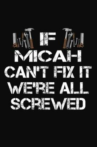 Cover of If Micah Can't Fix It We're All Screwed