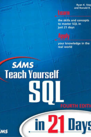 Cover of Sams Teach Yourself SQL in 21 Days