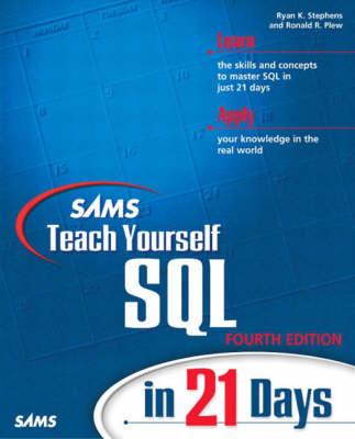 Cover of Sams Teach Yourself SQL in 21 Days