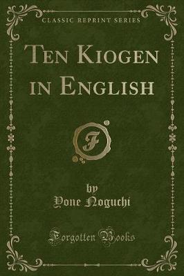 Book cover for Ten Kiogen in English (Classic Reprint)