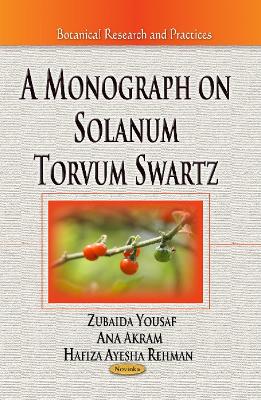 Book cover for Monograph on Solanum Torvum Swartz