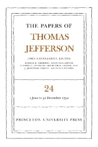 Cover of The Papers of Thomas Jefferson, Volume 24