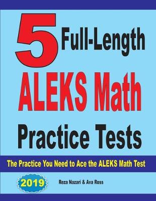 Book cover for 5 Full Length ALEKS Math Practice Tests