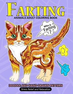 Book cover for Farting Animals Adult Coloring Book