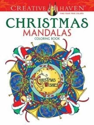 Book cover for Creative Haven Christmas Mandalas Coloring Book