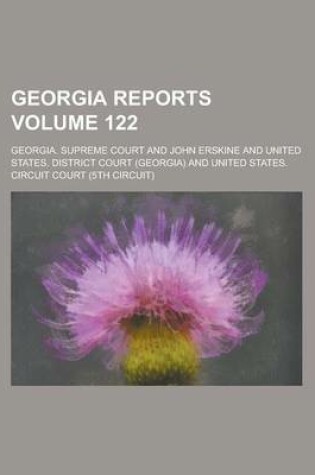 Cover of Georgia Reports Volume 122