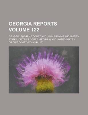 Book cover for Georgia Reports Volume 122