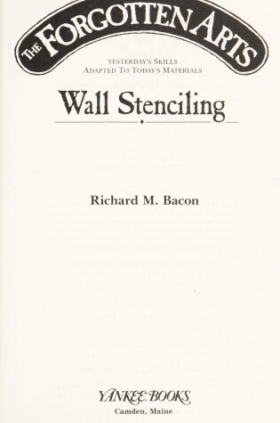 Cover of Wall Stenciling