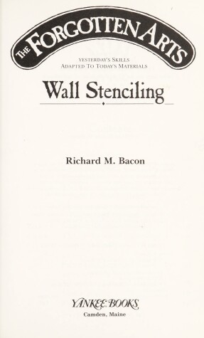 Cover of Wall Stenciling