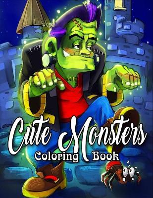 Book cover for Cute Monsters Coloring Book