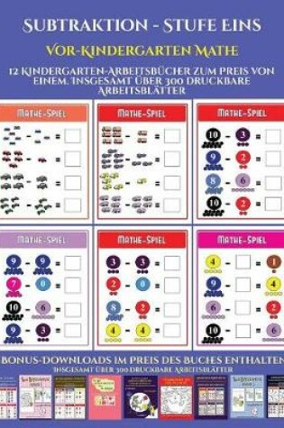 Cover of Vor-Kindergarten Mathe (Subtraktion - Stufe Eins)
