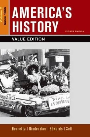 Cover of America's History, Value Edition, Volume 2