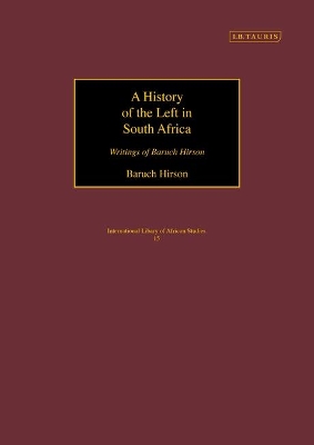 Cover of A History of the Left in South Africa