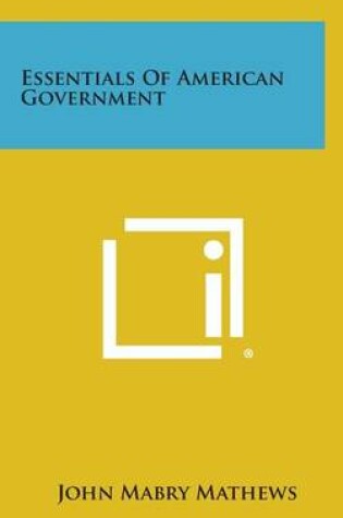 Cover of Essentials of American Government