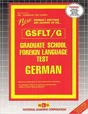 Book cover for GRADUATE SCHOOL FOREIGN LANGUAGE TEST (GSFLT) / GERMAN