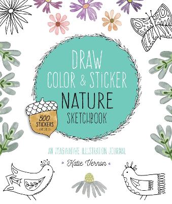 Cover of Draw, Color, and Sticker Nature Sketchbook