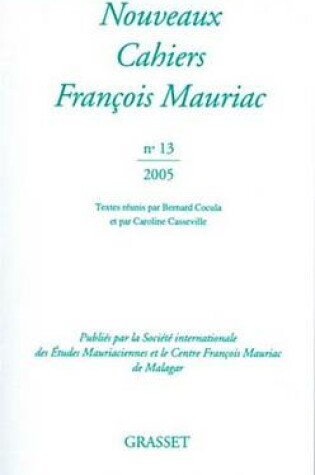 Cover of Nouveaux Cahiers de Francois Mauriac N13