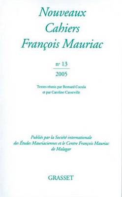 Book cover for Nouveaux Cahiers de Francois Mauriac N13