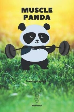 Cover of Muscle Panda Trainingstagebuch - Weisshirsch