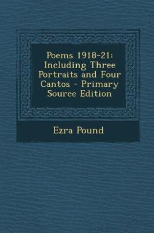 Cover of Poems 1918-21