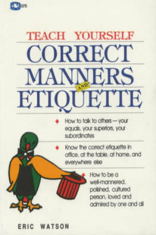 Cover of Correct Manners and Etiquette