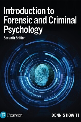 Cover of Introduction to Forensic and Criminal Psychology