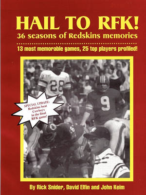 Book cover for Hail to Rfk -- 36 Seasons of Redskins Memories