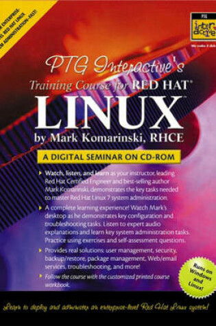 Cover of PTG Interactive's Training Course for Red Hat Linux