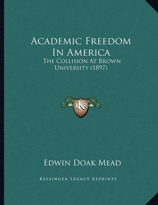 Book cover for Academic Freedom in America