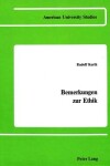 Book cover for Bemerkungen zur Ethik