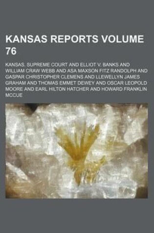 Cover of Kansas Reports Volume 76