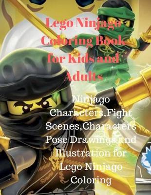 Book cover for Lego Ninjago Coloring Book for Kids and Adults