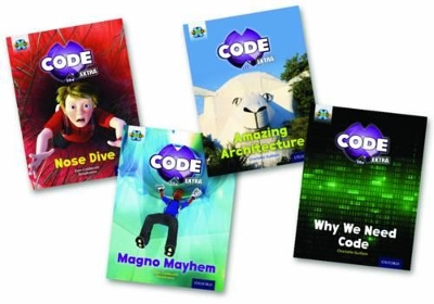 Book cover for Project X CODE Extra: Gold Book Band, Oxford Level 9: Marvel Towers and CODE Control, Mixed Pack of 4