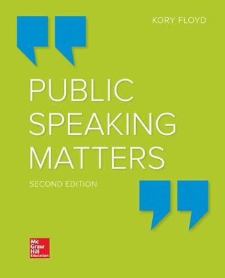 Book cover for Public Speaking Matters