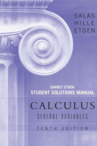 Cover of Student Solutions Manual to accompany Calculus: Several Variables, 10e (Chapters 13 - 19)