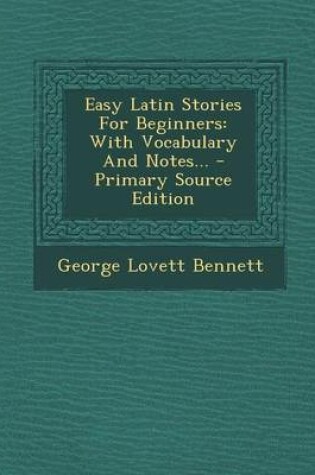 Cover of Easy Latin Stories for Beginners