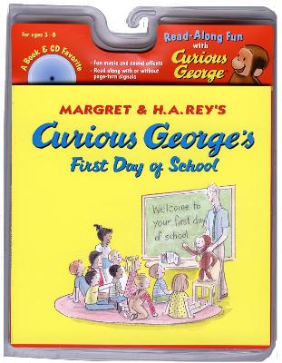 Book cover for Curious George's First Day of School Book & Cd