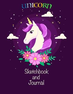 Cover of unicorn sketchbook and journal
