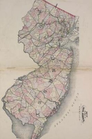 Cover of A Vintage 1877 Map of New Jersey